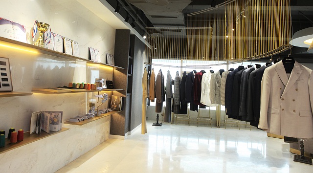 美氏職尚工作服定制定做樣衣體驗(yàn)店